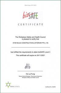 Bizsafe Certificate